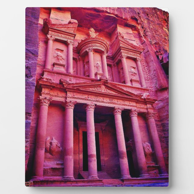 Plaque Photo Trésor de Petra (Devant)