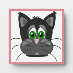 PLAQUE PHOTO TRISTE CAT