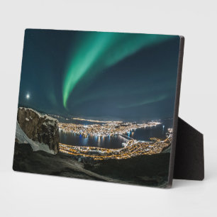 Plaque Photo Tromso Northern Lights