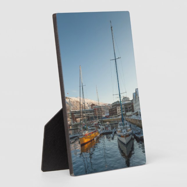 Plaque Photo Tromso Norvège (Côté)