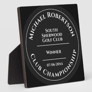 Plaque Photo Trophée de tournoi de championnat de golf personna