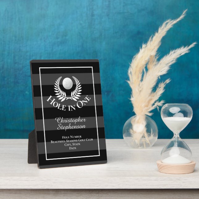 Plaque Photo Trou en un parcours de golf Prix de reconnaissance (Côté)