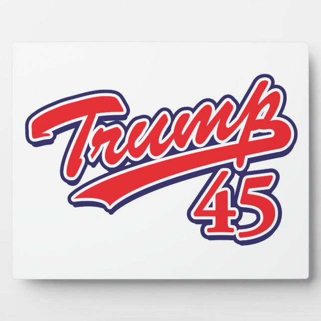 Plaque Photo Trump 45 ! (Devant)