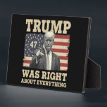 Plaque Photo Trump A Raison De Tout Ce Qui Concerne L'Amérique<br><div class="desc">Trump A Raison De Tout Ce Qui Concerne L'Amérique Américaine</div>