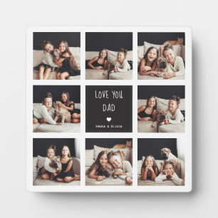 Plaque Photo Tu aimes papa   Photo Collage Texte manuscrit