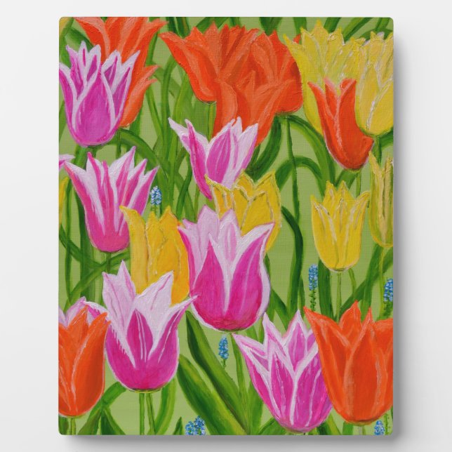 Plaque Photo Tulipes (Devant)