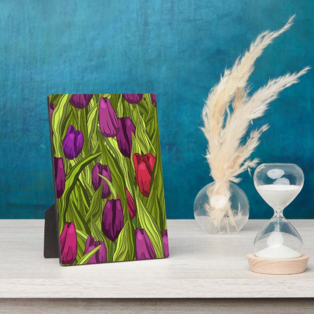 Plaque Photo Tulipes (Côté)