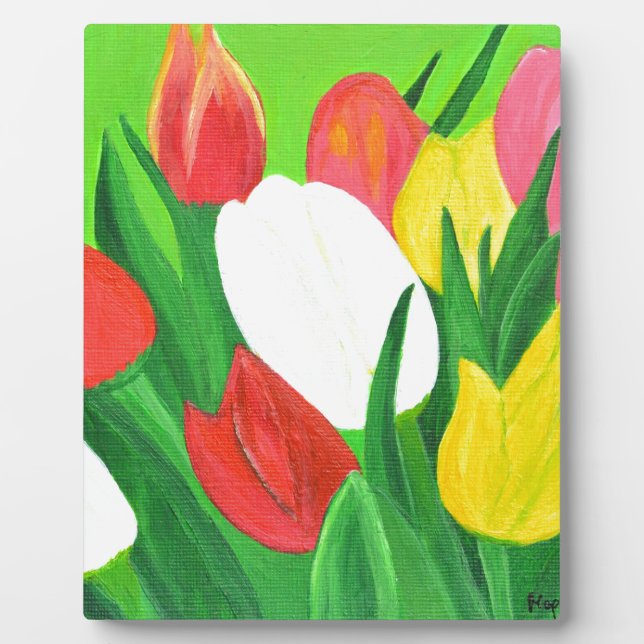 Plaque Photo Tulipes2 (Devant)