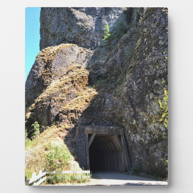 Plaque Photo Tunnel de Oneonta Gorge, OR (Devant)