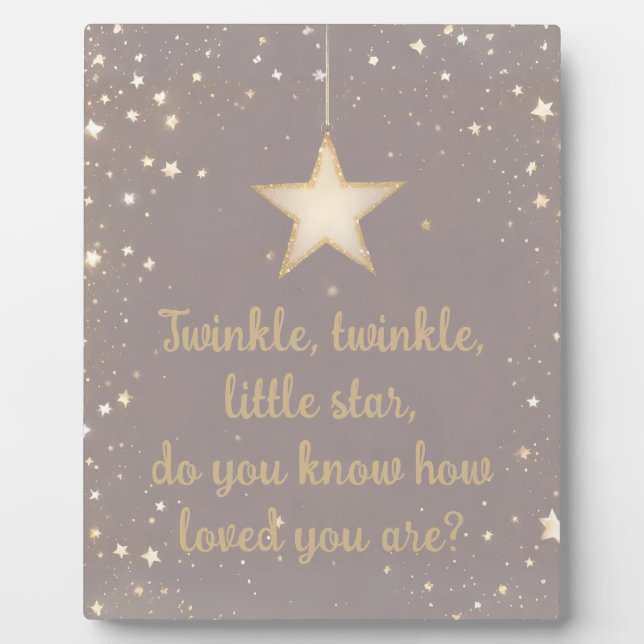 Plaque Photo Twinkle Little Star (Devant)