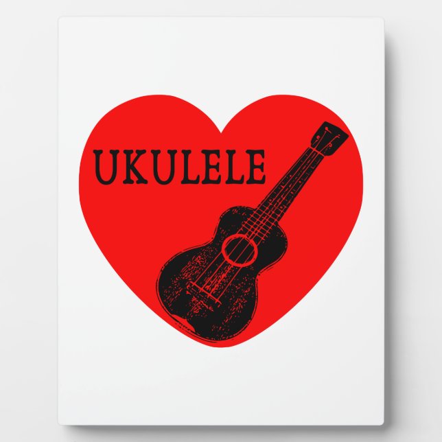 Plaque Photo Ukulele Love (Devant)