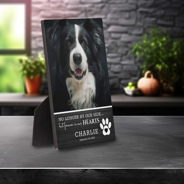 Plaque Photo Un animal de compagnie rustique à jamais dans nos  (Créateur téléchargé)