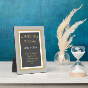 Plaque Photo Un cadeau mariage ! Bénédiction personnalisée pour