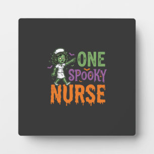Plaque Photo Un design d'Halloween d'infirmière effrayante (2)_