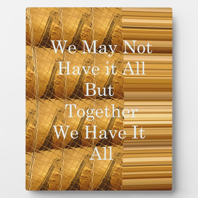 Plaque Photo Un message inspirant avec la conception africaine  (Devant)