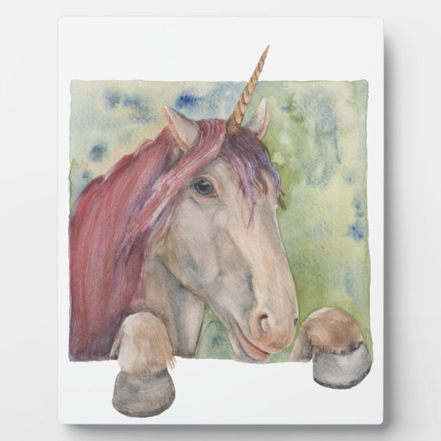 Plaque Photo Unicorne (Devant)