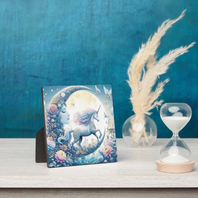 Plaque Photo Unicorne Et La Lune (Insitu)