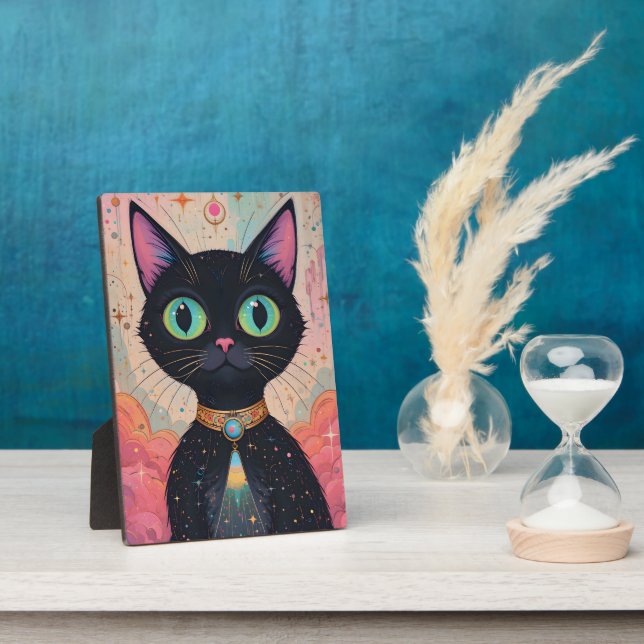 Plaque Photo Univers cosmique futuriste atomique (Côté)