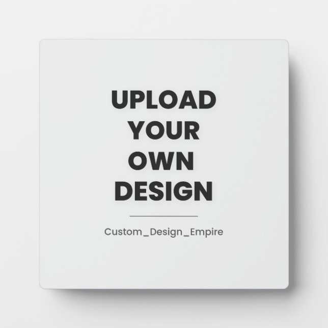 Plaque Photo Upload Your Own Design Here | Custom Template (Devant)