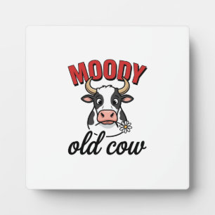 Plaque Photo Vache Vieille Humeur Vintage Dessin de T-Shirt de 