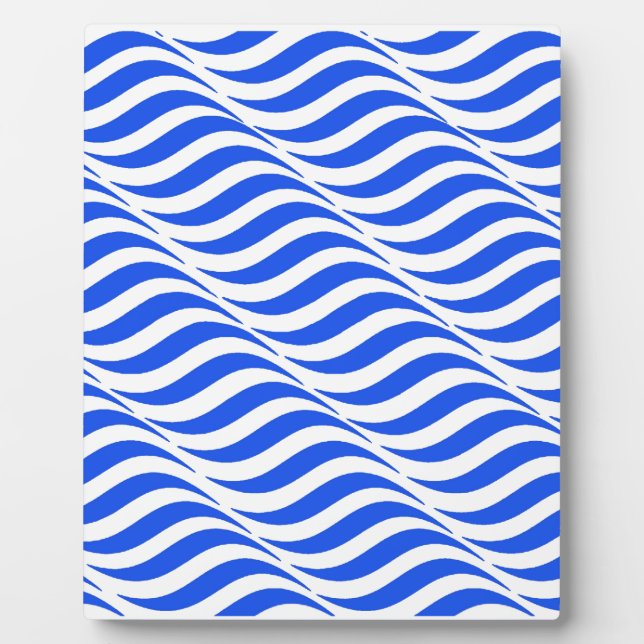 Plaque Photo Vagues bleues (Devant)
