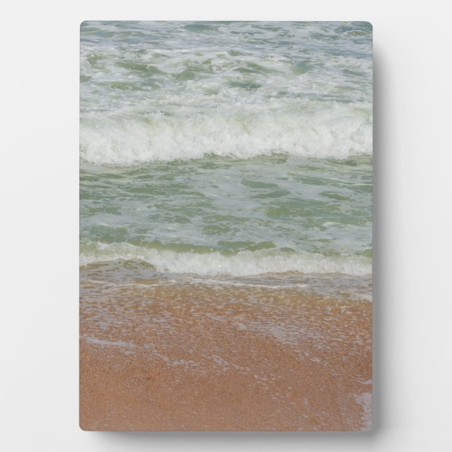 Plaque Photo Vagues sur la plage Image tropicale (Devant)