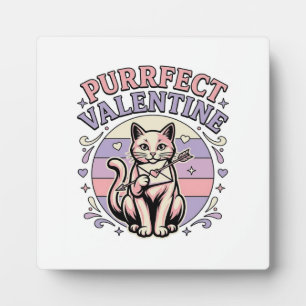 Plaque Photo Valentin chat parfait Amour de la Saint-Valentin V