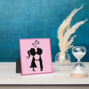 PLAQUE PHOTO VALENTINE KISS