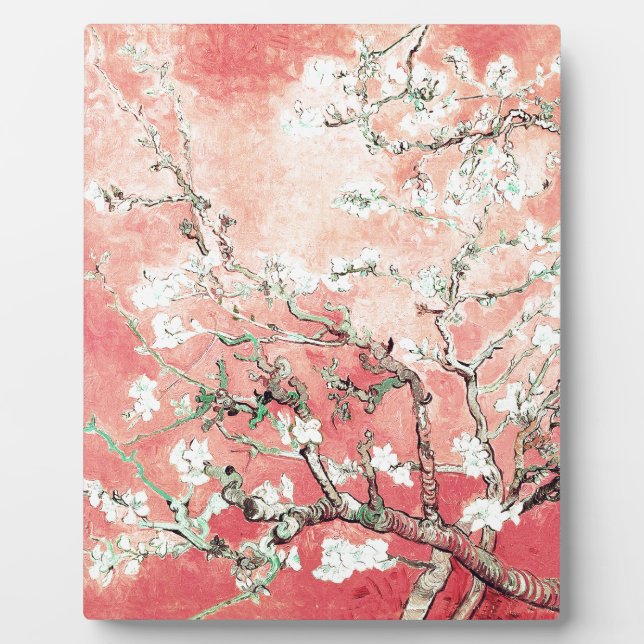 Plaque Photo Van Gogh Almond Blossoms Peach (Devant)