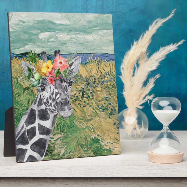 Plaque Photo Van Gogh Table de blé et de girafe (Côté)