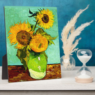 Plaque Photo Van Gogh - Trois tournesols