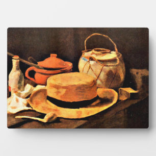 Plaque Photo Van Gogh - Vie morte avec Casquette jaune
