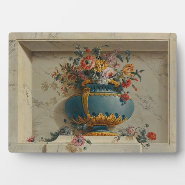 Plaque Photo Vase de fleurs dans une niche (Devant)