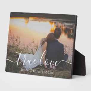 Plaque Photo véritable amour,photo d'anniversaire de mariage à 