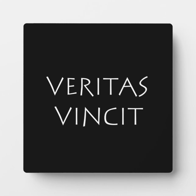 Plaque Photo Veritas vincit (Devant)