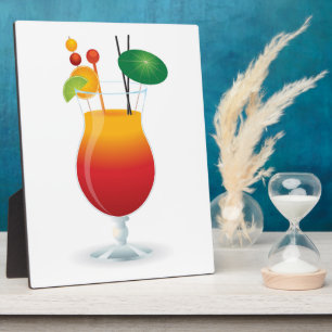 PLAQUE PHOTO VERRE DE COCKTAIL