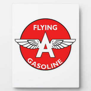 Plaque Photo Version plate de l'essence Flying A