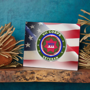 Plaque Photo Vétéran du VIIe corps