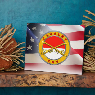 Plaque Photo Vétérinaire de la cavalerie "Cavalier de VAC"