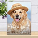 Plaque Photo Veterinarian Thank You Veterinary Dog Pet Photo<br><div class="desc">Say 'Thank You' to your wonderful veterinarian with a cute personalized pet photo plaque from the dog! Personalize with the pet's name & favorite photo. This veterinary appreciation gift will be a treasure keepsake. Customize for Vet Assistant, Vet Tech or Veterinary Title. COPYRIGHT © 2020 Judy Burrows, Black Dog Art...</div>
