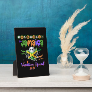 Plaque Photo Vibes éffrayantes en Jamaïque Tropical Halloween a