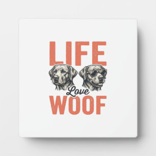 Plaque Photo Vie Rétro Amour Toutou Graphisme Chien_1