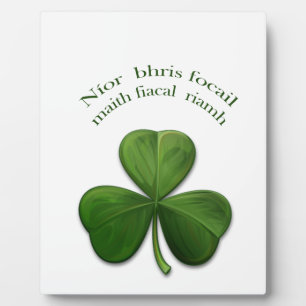 Plaque Photo Vieux dictons irlandais sur des produits de design