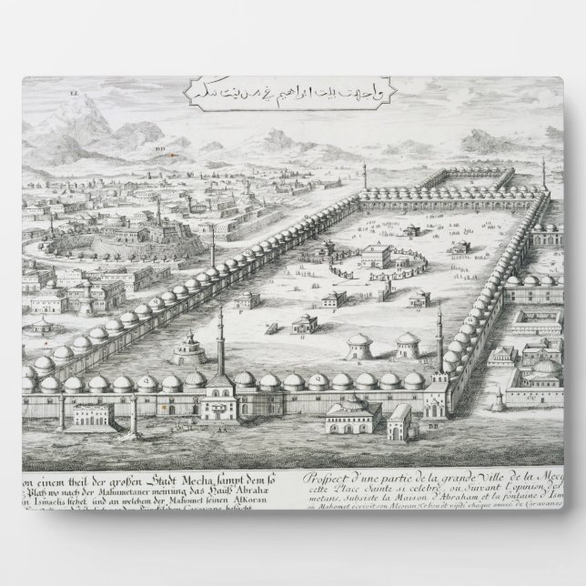 Plaque Photo View of Mecca, from 'Entwurf einer historischen Ar (Devant)
