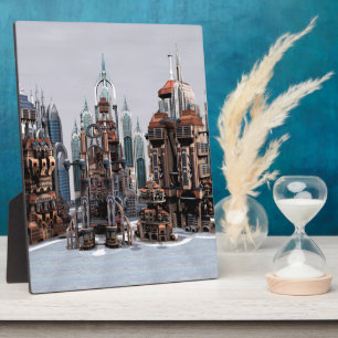 Plaque Photo Ville de fantasy futuriste Art de paysage urbain S