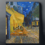 Plaque Photo Vincent van Gogh - Café Terrasse en soirée<br><div class="desc">Café Terrasse sur la Place du Forum à la Nuit - Vincent van Gogh,  1888</div>