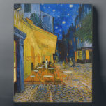 Plaque Photo Vincent van Gogh - Café Terrasse en soirée<br><div class="desc">Café Terrasse sur la Place du Forum à la Nuit - Vincent van Gogh,  1888</div>