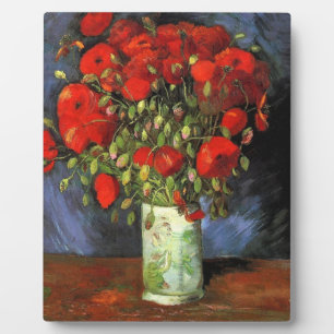 Plaque Photo Vincent Van Gogh Vase Avec Des Poppies Rouges