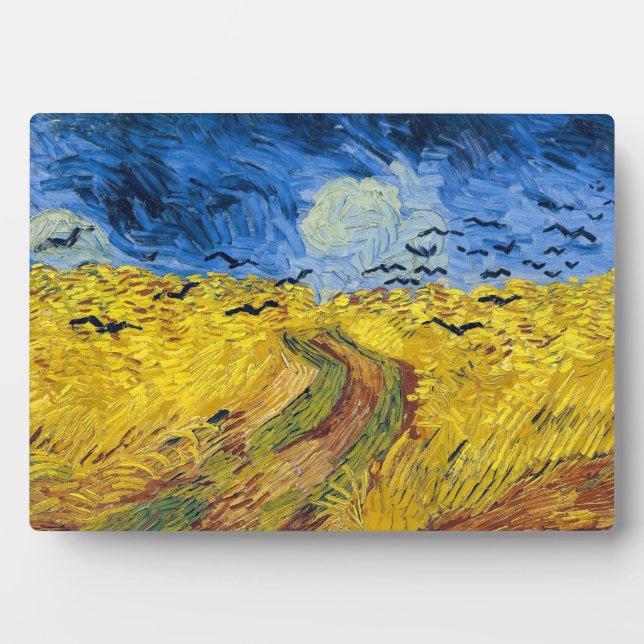 Plaque Photo Vincent van Gogh - Wheatfield with Crows (Devant)