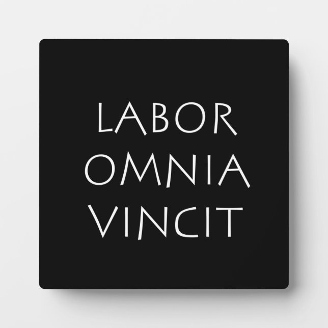 Plaque Photo Vincit de la société du travail (Devant)